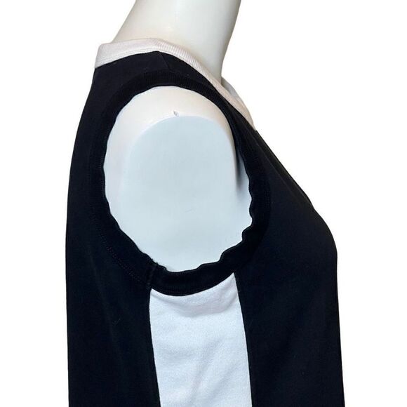 Fabletics Becky black and white French Terry mini dress size M - Picture 7 of 14